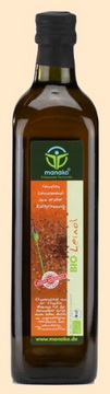 (Bio) Leinöl (bei diversen Anbietern auch kaltgepresst)