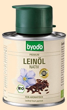 (Bio) Leinöl (bei diversen Anbietern auch kaltgepresst)