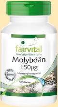 Kupfer - Nahrungsergänzungsmittel Molybdän 150 mcg