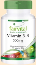 Vitamin B3, 500mg Fairvital - Nahrungsergänzung Herz- und Kreislauf