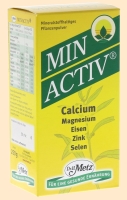 natürliche Mineralien und Spurenelemente Natürliches Calcium und Magnesium, Eisen, Zink & Selen - Nahrungsergänzungsmittel