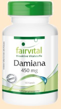 Damiana - natürliches Potenzmittel zur Steigerung der Libido fairvital - Nahrungsergänzungsmittel