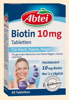 Biotin 10 mg Tabletten Abtei Drogerieprodukte - Nahrungsergänzungsmittel