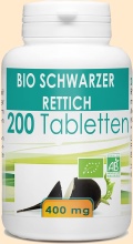 Schwarzer Rettich Tabletten Bio Atlantic Naturprodukte - Nahrungsergänzungsmittel