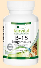 B 15 Pangamsäure Fairvital - Nahrungsergänzungsmittel