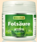 Folsäure hochdosiert Bio Food - Nahrungsergänzungsmittel