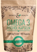 Omega 3 - Fischöl Kapseln Sports & Health - Nahrungsergänzungsmittel