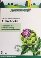 Artischockensaft. Heilpflanzensaft Schönenberger - Heilpflanzensäfte