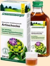 Artischockensaft. Heilpflanzensaft Schönenberger - Heilpflanzensäfte
