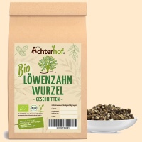 Löwenzahnwurzel geschnitten. Bitterstoffe aus der Natur Kräuterbasen Nahrungsergänzung - Nahrungsergänzungsmittel