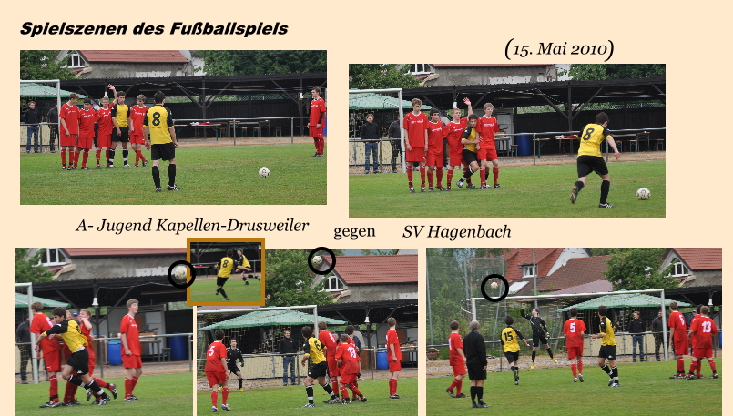 Fußballspiel SV Hagenbach vs. SV Kapellen-Drusweiler