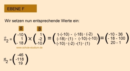 Umwandlung einer Ebenengleichung in Parameterform in Normalenform Analytische Geometrie und lineare Algebra- Ebenengleichung