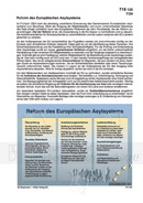 Reform des Europäischen Asylsystems Schaubilder Wirtschaft und Politik