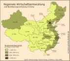 China- Bevölkerung und Bruttoinlandsprodukt/Einwohner