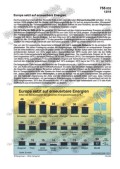 Europa setzt auf erneuerbare Energien Schaubilder, Diagramme, Tabellen und Illustrationen zu Wirtschaft und Politik