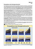 Perspektiven des Energieverbrauchs Schaubilder und Illustrationen zu Wirtschaft und Politik