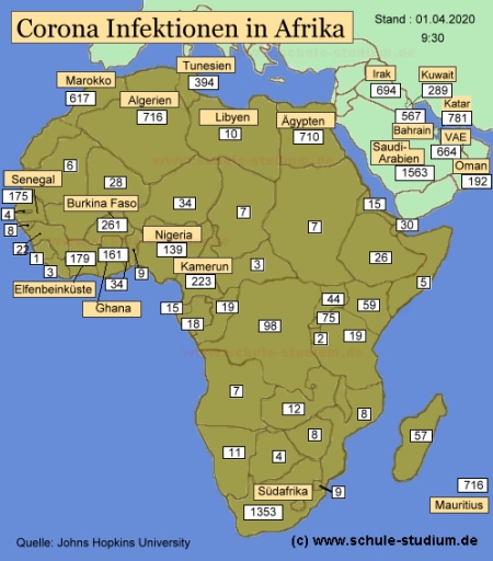 Corona Infektionen Afrika Corona Infektionen in Afrika