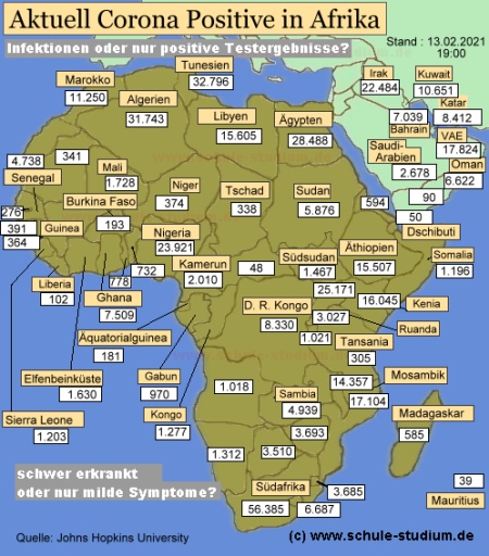 Corona Infektionen Afrika Corona Infektionen in Afrika