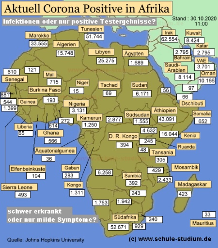 Corona Infektionen Afrika Corona Infektionen in Afrika