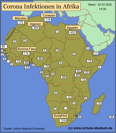 Corona Infektionen Afrika Corona Infektionen in Afrika
