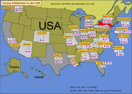 Corona Infektionen USA