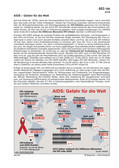 AIDS: Gefahr für die Welt (02/2014) Schaubilder, Diagramme, Tabellen und Illustrationen zu Wirtschaft und Politik