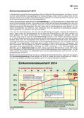 Einkommensteuertarif 2014 (02/2014) Schaubilder, Diagramme, Tabellen und Illustrationen zu Wirtschaft und Politik