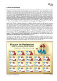 Frauen im Parlament (01/2014) Schaubilder, Diagramme, Tabellen und Illustrationen zu Wirtschaft und Politik