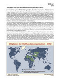 Aufgaben und Ziele der Welthandelsorganisation - WTO (03/2014) Schaubilder, Diagramme, Tabellen und Illustrationen zu Wirtschaft und Politik