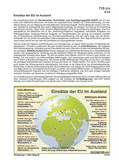 EU - Auslandseinsätze (05/2014) Schaubilder, Diagramme, Tabellen und Illustrationen zu Wirtschaft und Politik