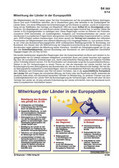 Mitwirkung der Länder in der Europapolitik (09/2014) Schaubilder, Diagramme, Tabellen und Illustrationen zu Wirtschaft und Politik