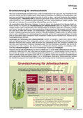 Schaubild: Grundsicherung für Arbeitssuchende Schaubilder & Illustrationen zu Wirtschaft und Politik