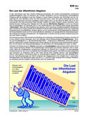 Schaubild: Last der öffentlichen Ausgaben Schaubilder & Illustrationen zu Wirtschaft und Politik